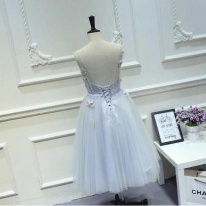 2016 A-line Bridesmaid Dress Appliques Pearls..
