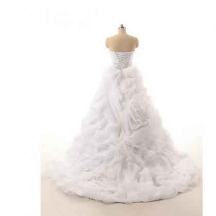 2016 High Quality Fluffy Type Wedding Dress..