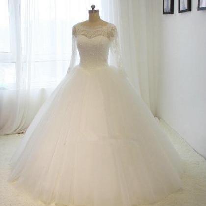 Princess Ball Gown White / Ivory Lace Up Ball Gown..