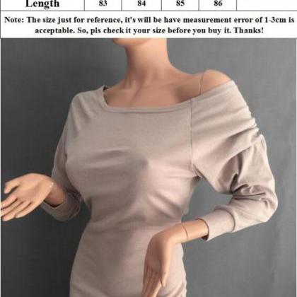 Sexy Strapless Long Sleeve Evening Party Bandage..