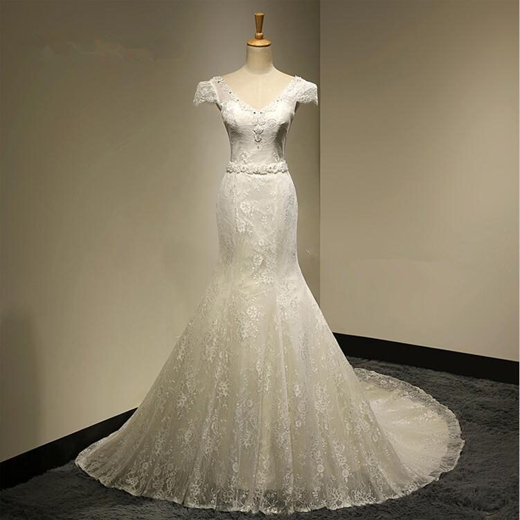 Sexy Lace Mermaid Wedding Dress 2016 Bride Dress Gowns