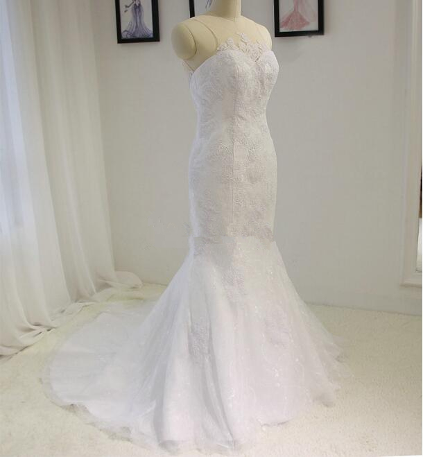 Backless Mermaid Tulle Lace Appliqued Gown Dusty Sage