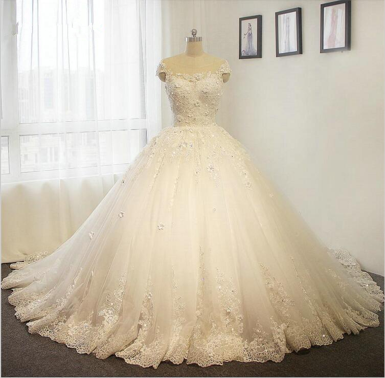 Princess Ball Gown Wedding Dress For Wedding Lace Appliques A Line ...